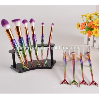 Mermaid Makeup Brushes Set Foundation Blending Powder Eyeshadow Contour Concealer Brush Cosmetic Beauty Make Up Tool Kit