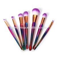 Pro Makeup Brushes Set Foundation Blending Powder Eyeshadow Concealer Brush Cosmetic Beauty Make Up Kits Mermaid Brush Set